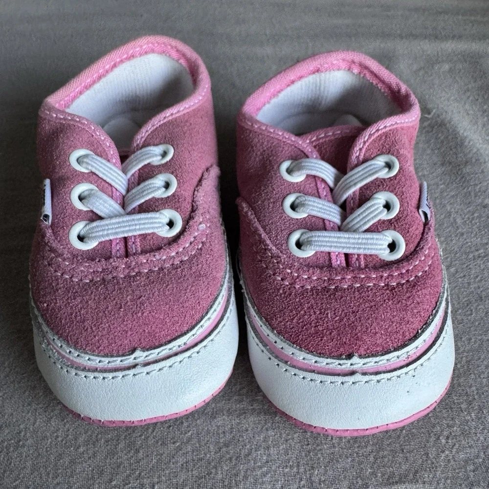 Size 3c - VANS INFANT AUTHENTIC AURORA Pink Doft Bottom Bay Shoes